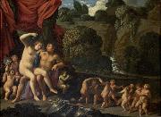 Carlo Saraceni Mars and Venus France oil painting artist